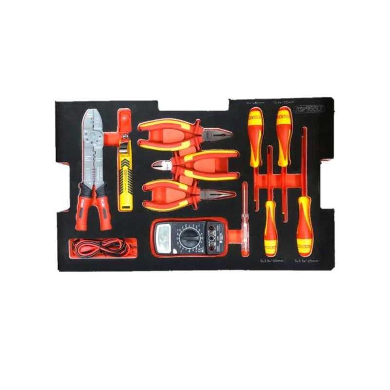 KS Tools, 716.0011, Electric Tool Module for SCM Transportation Boxes, 11 Pieces, Weight: 1.95 kg