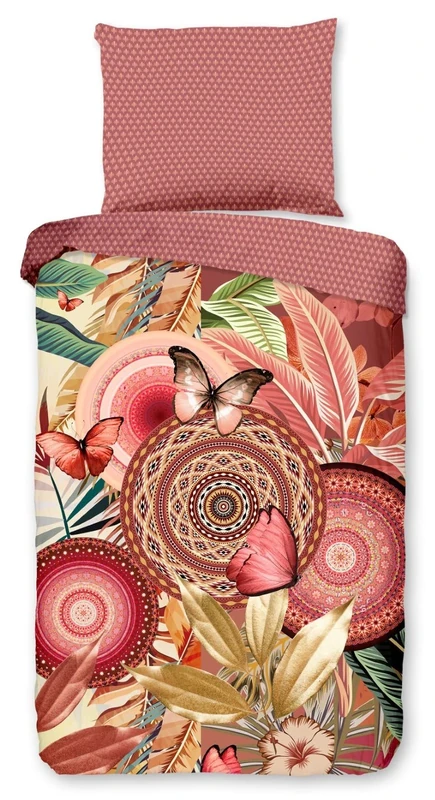 Single Duvet Cover 140 x 220 cm Cotton Satin No. 7158 Multi-Coloured - Image 1