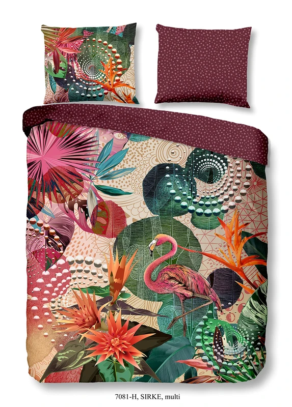 1-Person Duvet Cover 140 x 220 cm Cotton Sateen nr:7081 Multi-Coloured