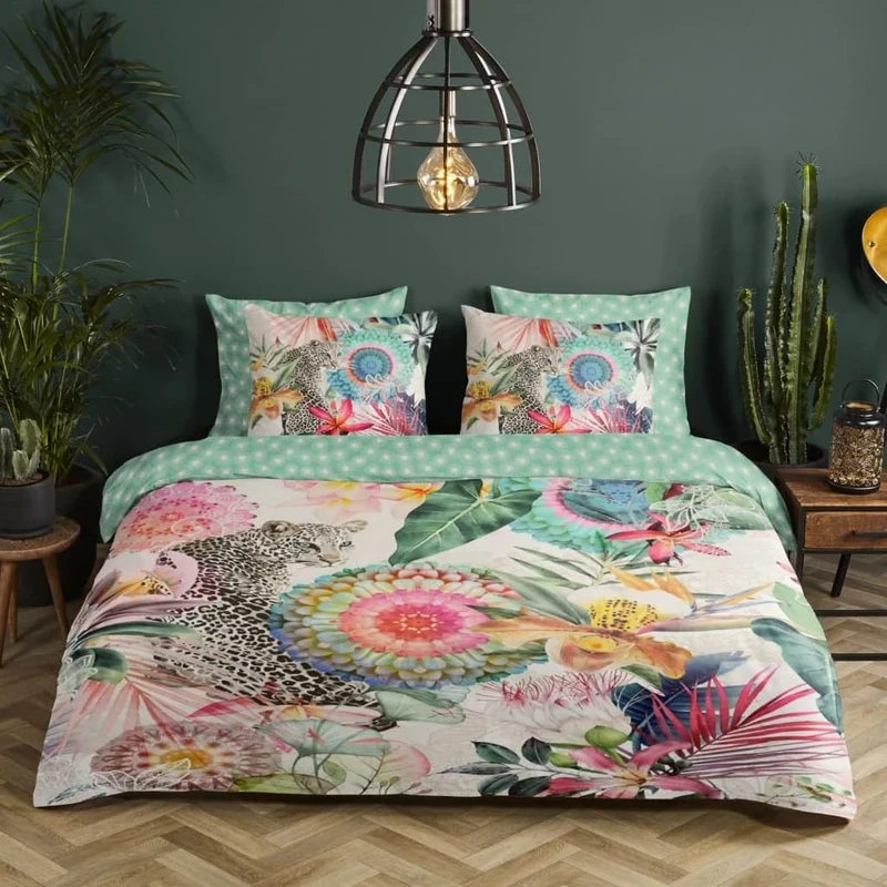 Double Duvet Cover 200 x 220 cm Cotton Satin No. 7157 Multi-Coloured