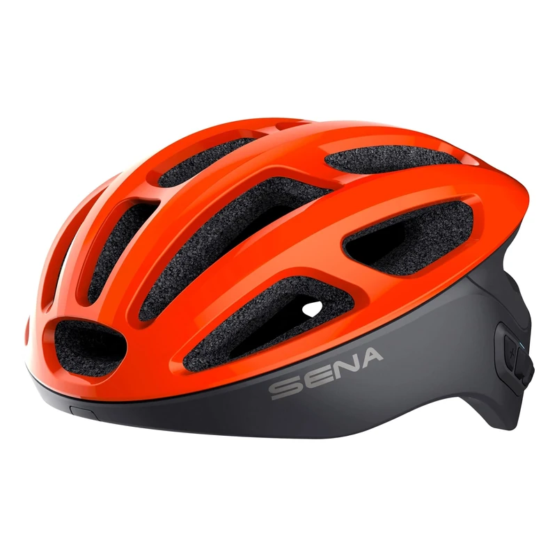 Sena R1 Smart Cycling Helmet (Electric Tangerine, S)