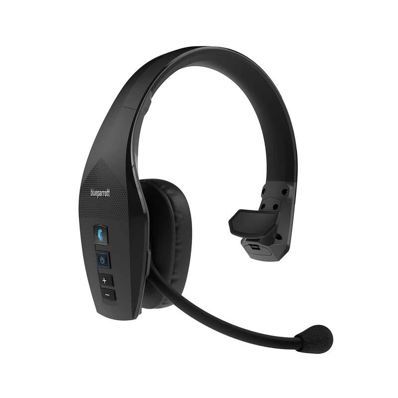Jabra BlueParrott B650-XT Wireless Headset - Bluetooth Mono Headphones for Clear Calls - With 4 Microphones to cancel 96% Background Noise, Voice Control and Active Noise Cancelling