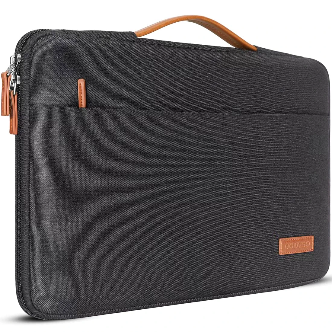 DOMISO 17 inch Laptop Sleeve Case Briefcase Water-Resistant Bag Portable Carrying Protector with Handle for 17.3" Notebook/Dell Inspiron/MSI/HP Pavilion/Lenovo ideapad/ASUS/HP/Alienware 17,Black