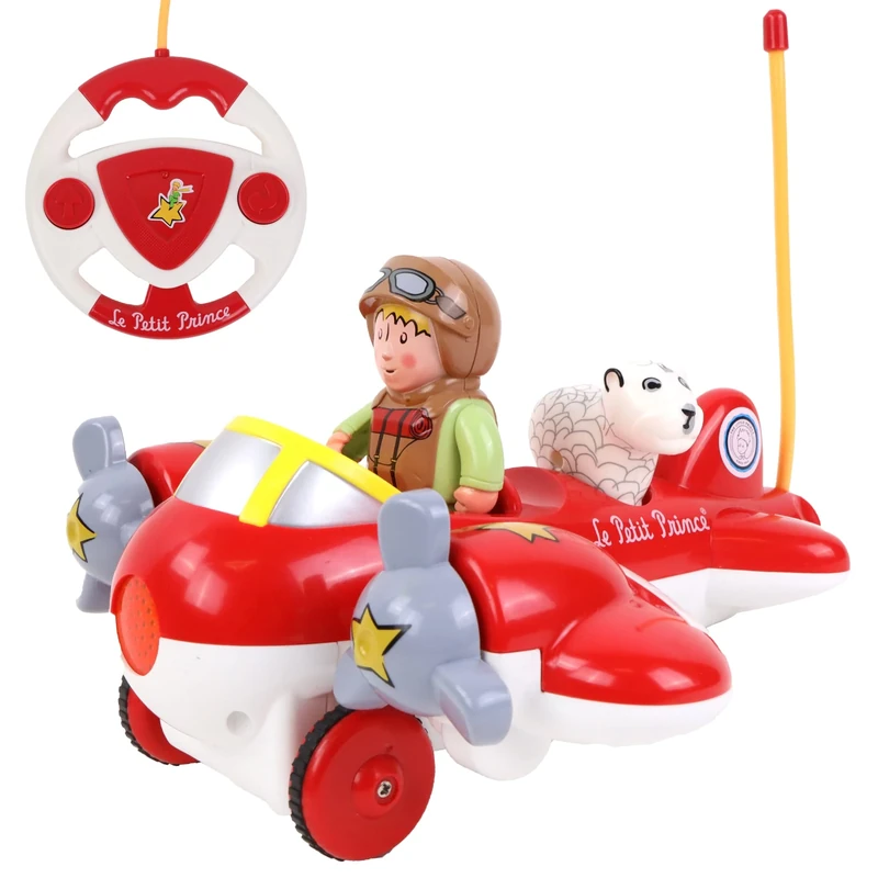 BABY CHALLENGE - Remote Controlled Musical Aeroplane with Characters – 865000 – Red – 33 cm – Plastic – From 2 years old – 3 LR06 batteries and 2 LR06 batteries – Batteries not included - Image 1