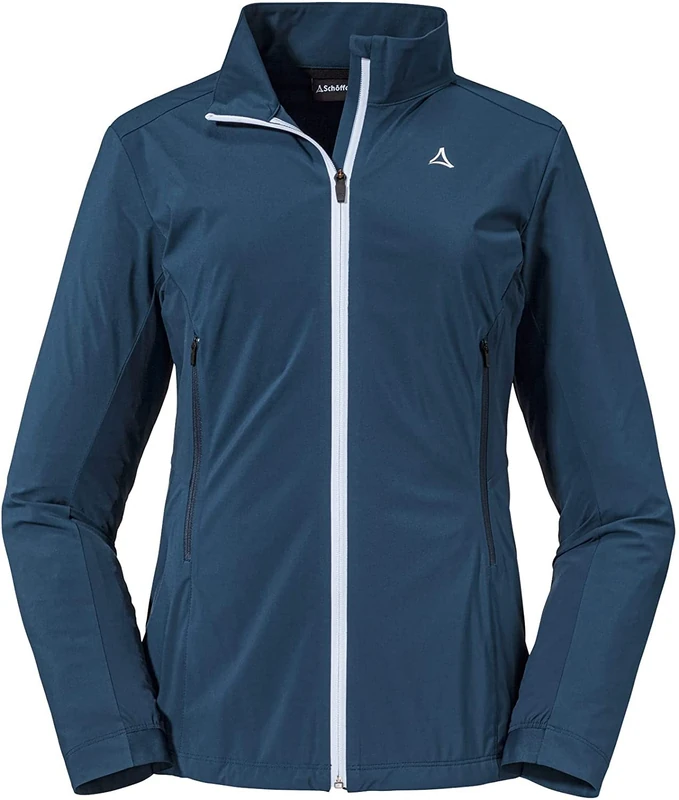 Schöffel Women's Avdalen Soft Shell L Sporty Hiking Made from Venturi with 4-Way Stretch, Water-Repellent, Lightweight Summer Jacket, Black, 42