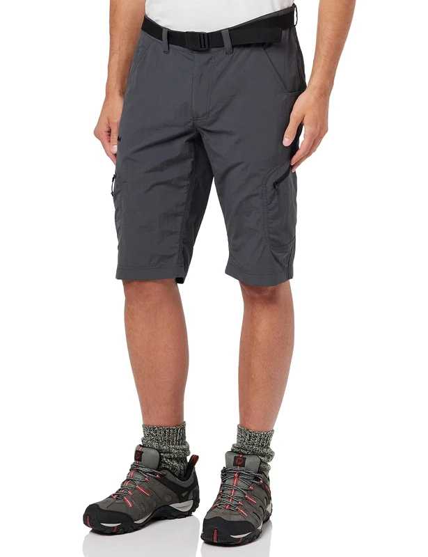 Schöffel Men's Silvaplana2 Shorts Versatile Hiking Separate Belt, Outdoor Trousers with Practical Pockets, Asphalt, 56 (EU)