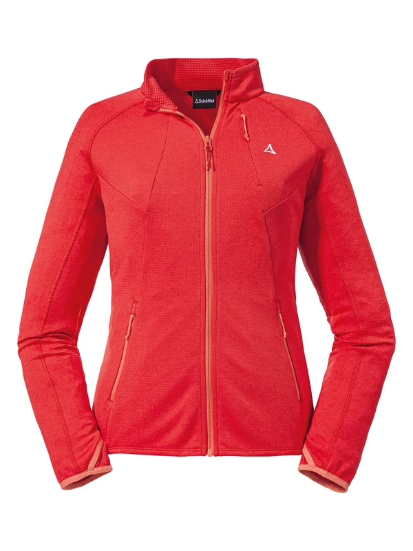Schöffel Warm and Breathable Fleece Jacket for Women, Quick-Drying Outdoor Jacket with Thumb Loops and Pockets