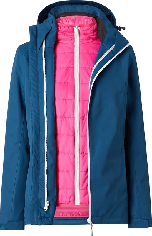 McKinley Women's Kamala Jacket, Navy/Pink, 38 UK