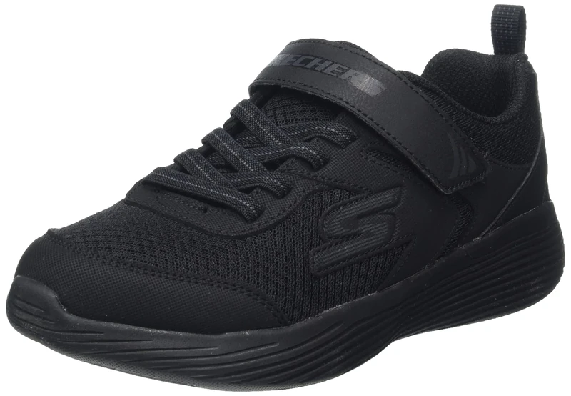 Skechers Boy's Go Run 400 V2 Darvix Sneaker, Black, 13 UK