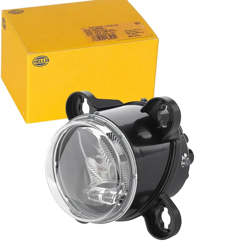 HELLA 1B0 015 050-001 LED-Headlight - 90mm Essential R80 - 12/12V - round - Fitting - Lens Colour: transparent - Plug: DEUTSCH plug - Left Front/Right Front