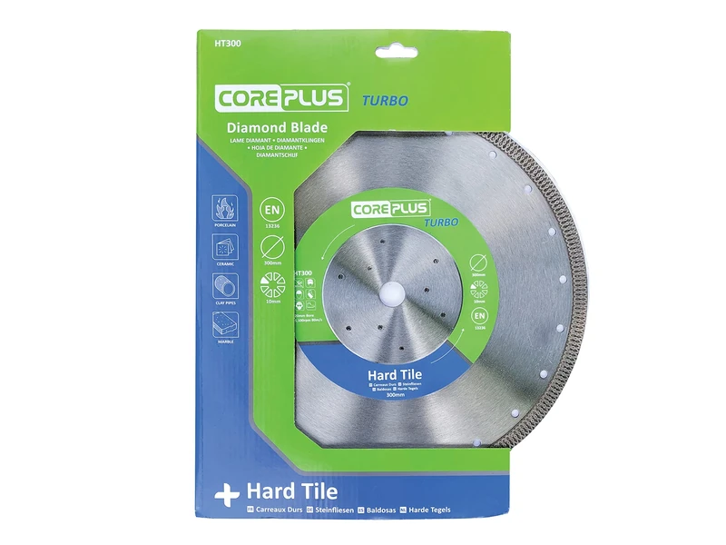 CorePlus Hard Tile Turbo Diamond Blade 300mm x B20.0mm (12in)