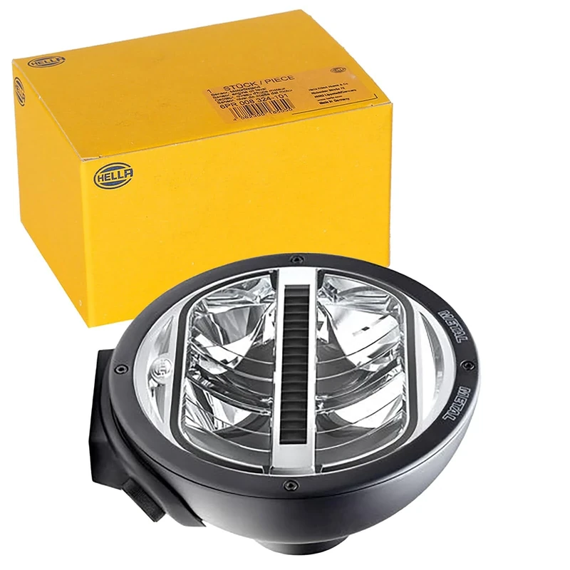 HELLA 1F8 016 560-102 LED-Spotlight - Rallye 4000 LED - 24/12V - Round - mounting - Clear diffusing lens - Lens Colour: Crystal clear - Cable: 400mm - left/right