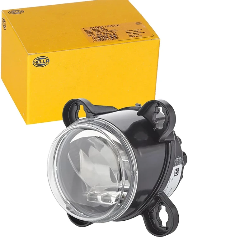 HELLA 1K0 015 050-121 LED-Headlight - 90mm Essential R80 - 12/24V - round - Fitting - Lens Colour: transparent - Right Front/Left Front