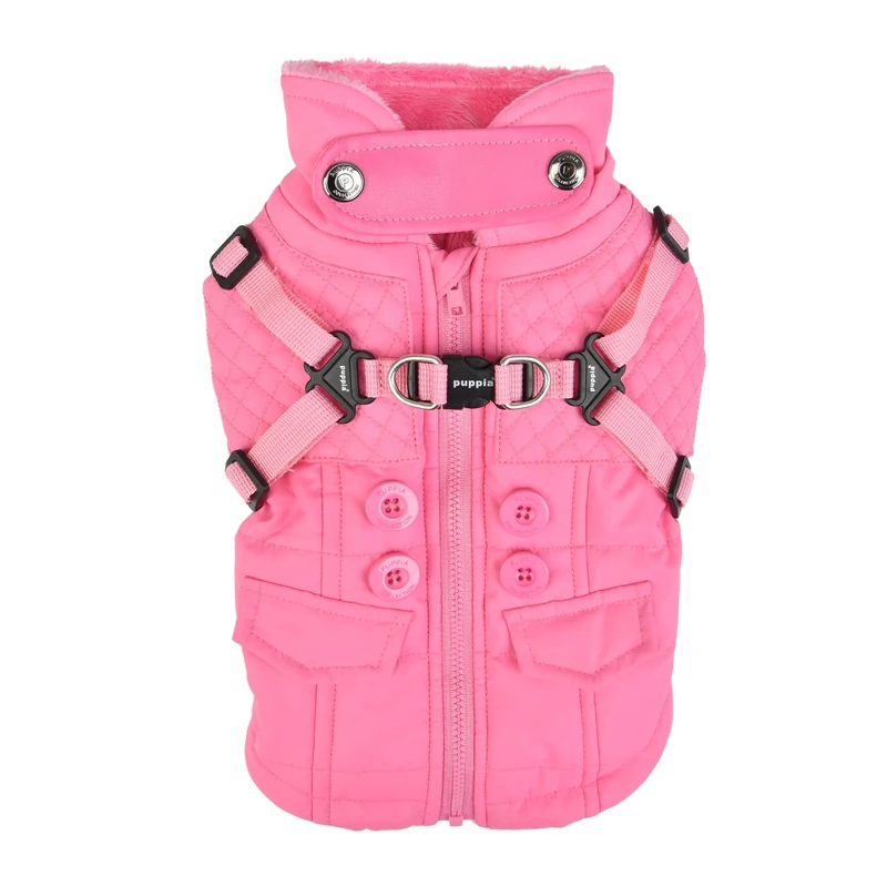 Puppia Wilkes Winter Fleece Vest - Pink - S