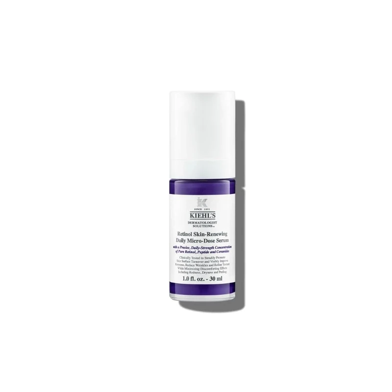 Kiehl's Retinol Skin-Renewing Daily Micro-Dose Face Serum, Reduces the Appearance of Wrinkles, Firms Skin, Smooths Skin Texture, 30Ml