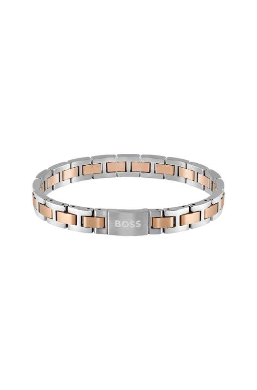 BOSS Jewelry Men's METAL LINK ESSENTIALS Collection Link Bracelet - 1580056