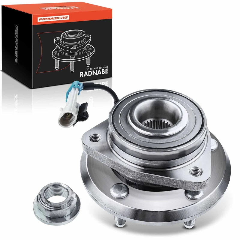 Frankberg 1x Wheel Bearing Hub Wheel Hub Front Axle Compatible with Captiva C100 C140 2.0L-3.2L SUV 2006-2010 Antara L07 2.0L-3.2L SUV 2006-2009 Antara 2.4L SUV 2008-2009 Replace# 96626339