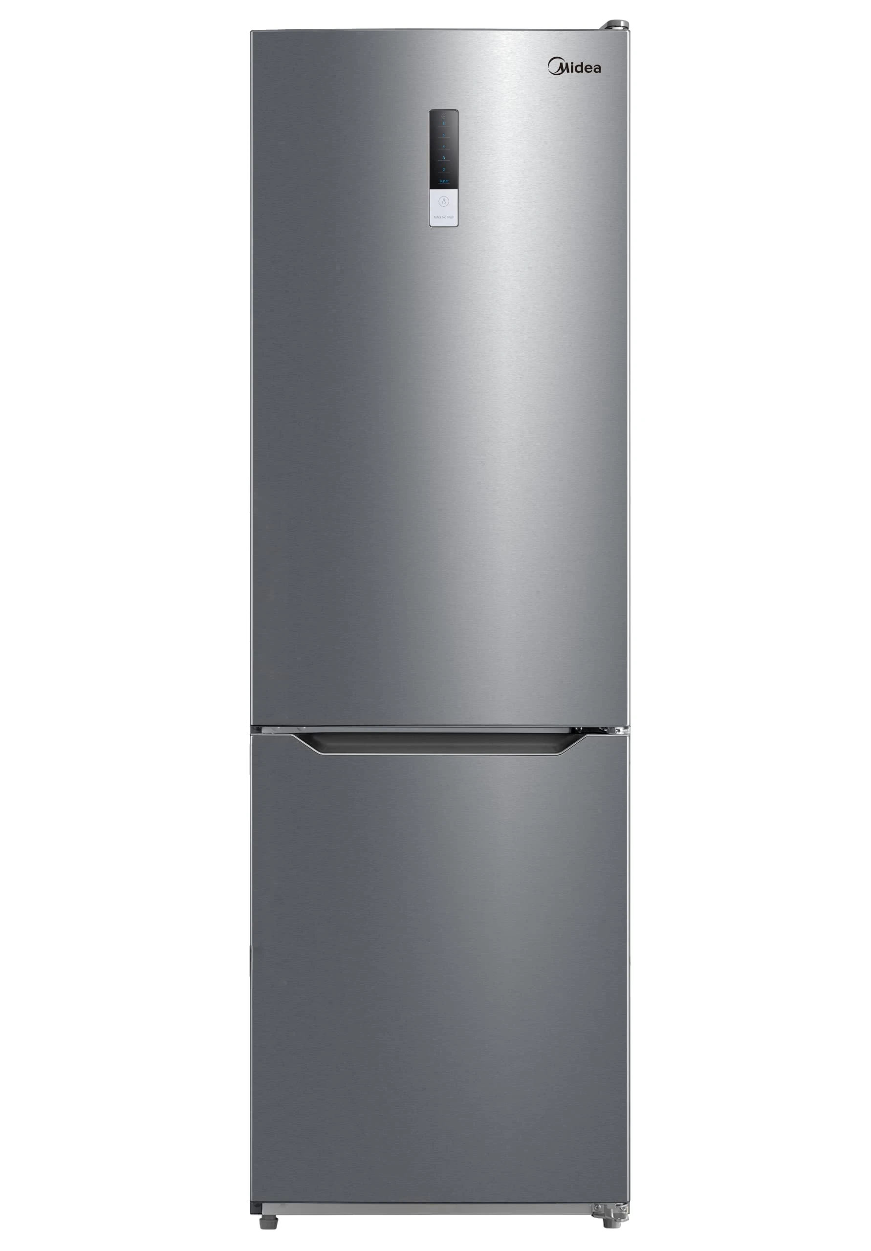 Midea MDRB424FGF02O Freestanding Fridge Freezer, Frost Free, Electronic Control, 310L, 60/40 Split, 224L Fridge+86L Freezer, Energy Saving, 59.5cm Wide, Inox