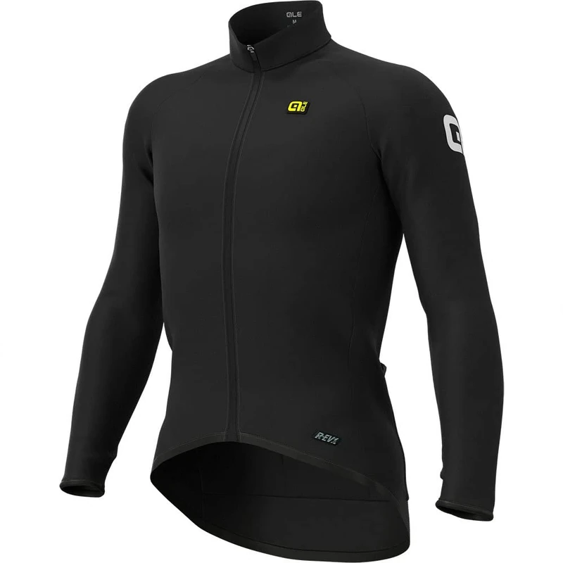 Alé Cycling Men's R-EV1 Thermal Long Sleeve Jersey, Black, Small
