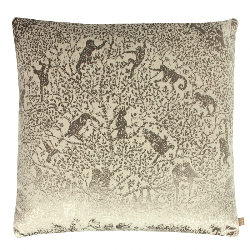 Kai Tilia Feather Filled Cushion, Polyester, Cotton, Clay
