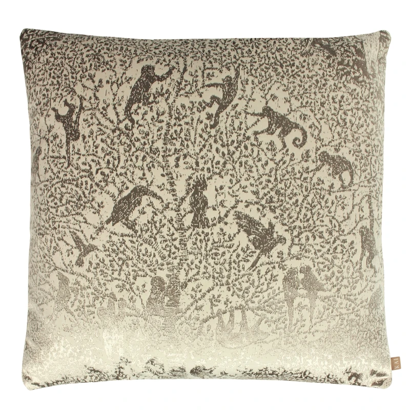Kai Tilia Polyester Filled Cushion, Polyester, Cotton, Clay