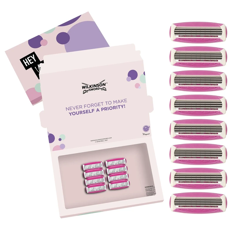 WILKINSON SWORD - Quattro For Women | Smooth Glide | Pack of 8 Razor Blade Refills