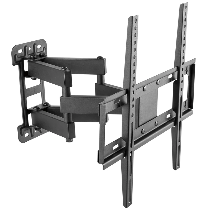 RICOO S7744 TV Wall Mount for 40-65 Inch VESA 400 x 400 Swivelling TV Mount Wall for Curved OLED Screen Wall Mount Tilts up to 45 kg Swivel Arm Universal