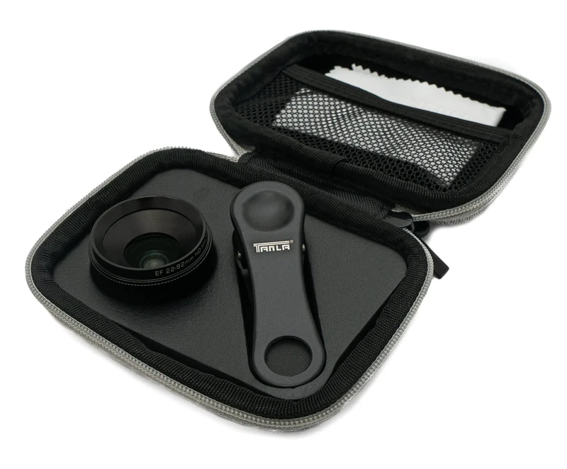 System-S Macro Lens 1.1x to 2.8X Set Filter with Clip and Protective Case for Smartphone