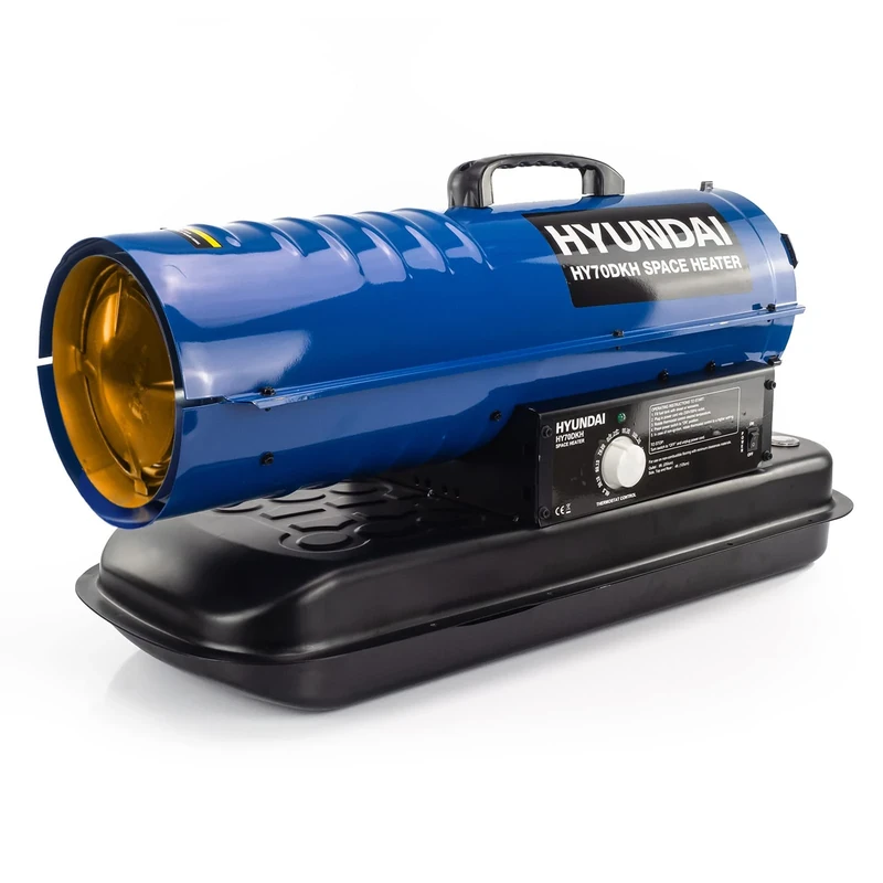 Hyundai Diesel Space Heater, 70,000BTU 20kW 140W Kerosene Heaters, Industrial Heater, Ideal for heating medium-sized garages, factories and workshops