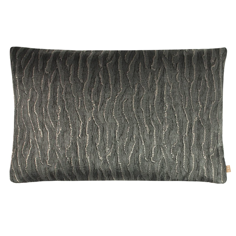 Kai Equidae Polyester Filled Cushion, Cotton, Polyester, Onyx