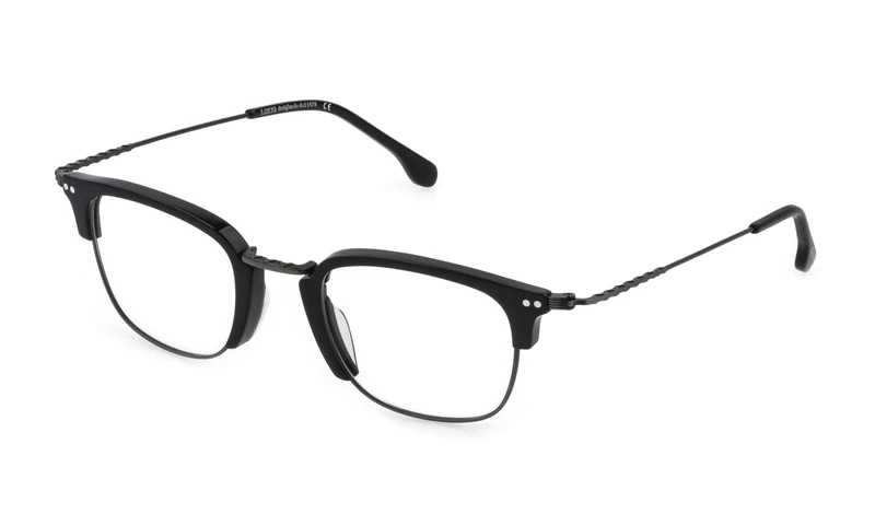 Lozza VL2381 0VBN GRIGIO/VERDE ANTICATO OPACO 48/23/145 MAN Eyewear Frame - Image 1