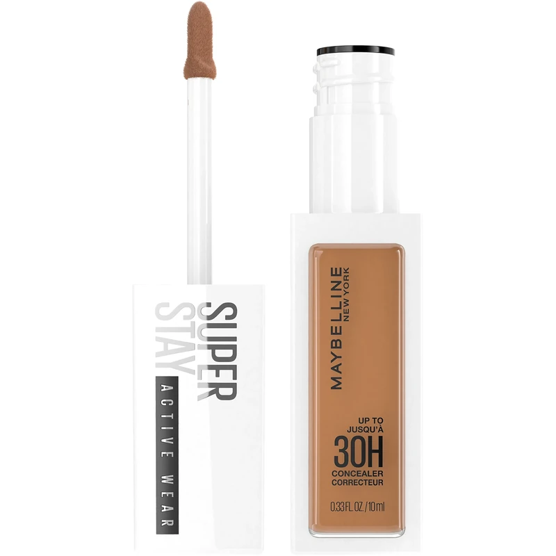 Maybelline Super Stay Liquid Concealer Makeup, Full Coverage Concealer, Up to 30 Hour Wear, Transfer Resistant, Natural Matte Finish, Oil-Free, Available in 16 Shades, 45, 0.33 oz
