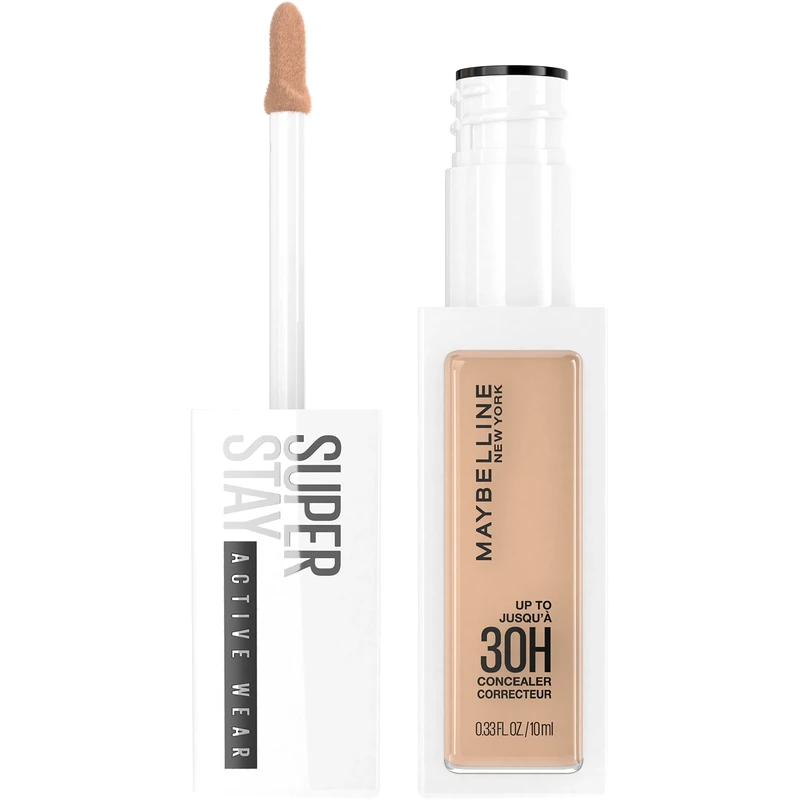 Maybelline New York Super Stay Liquid Makeup, Full Coverage Concealer, Up to 30 Hour Wear, Transfer Resistant, Natural Matte Finish, Oil Free, Available in 16 Shades, 0.33 Fl Oz