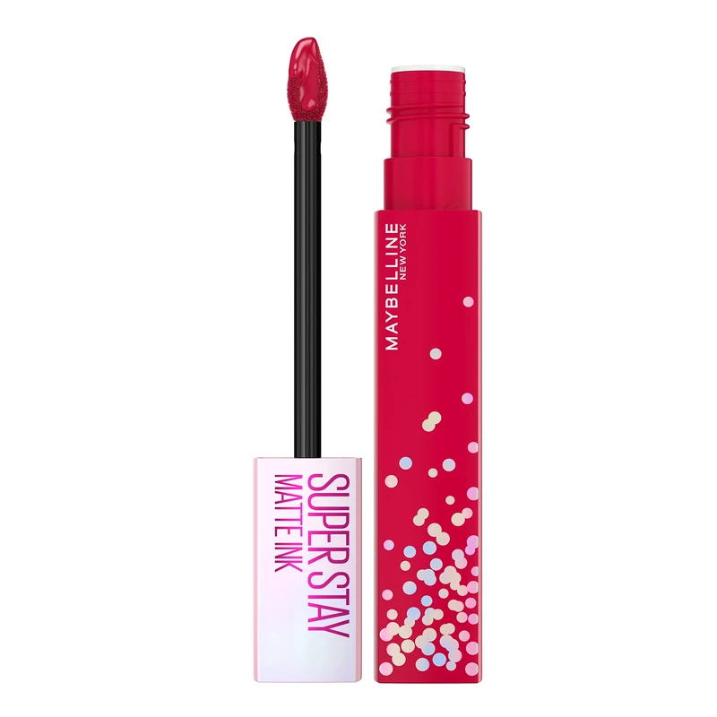 MAYBELLINE New York Super Stay Matte Ink Liquid Lipstick, Transfer-Proof, Long-Lasting, Limited Edition Birthday Cake-Scented Shades, Life of the Party, 0.17 fl oz