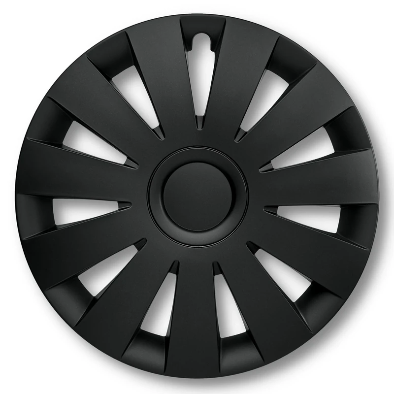 Albrecht Auto-Zubehör 09095 Steel Wheel Trims Wheel Trims 15" Black Set of 4