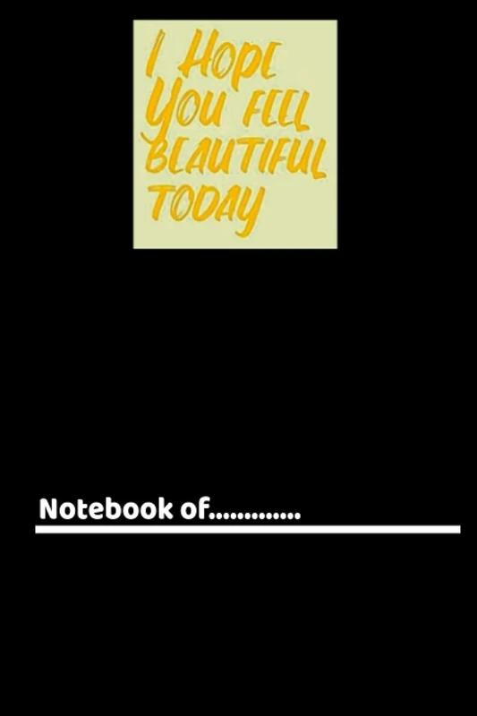 xlkhgruy147 i hope you feel beautiful today -120 pages Weekly Meal Planner notebook for girl boy teen x