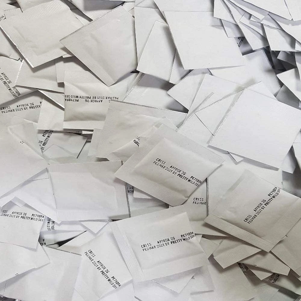 Wholesale Packets of Seeds Forget Me Not seeds, Wild Flower, Poppy, Cosmos, Tomato, Sunflower, Cress Fresh Meadow By Pretty Wild Seeds Wedding favours funerals Fresh UK seeds (Mixed Herbs, 50 Packets)