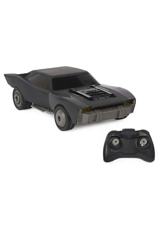 DC Comics, The Batman Turbo Boost Batmobile, Remote Control Car with Official Batman Movie Styling Kids Toys for Boys and Girls Ages 4 and Up