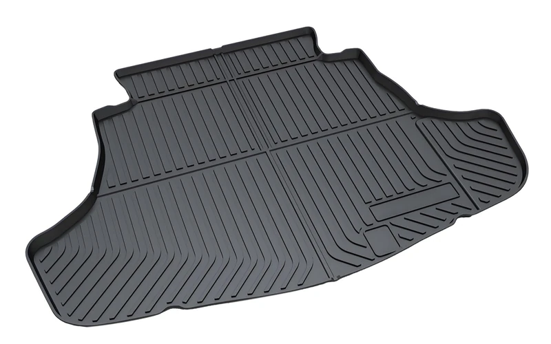 All Weather Rear Cargo Liners Trunk Tray Mats Protector Custom Compatible with 2018 2019 2020 2021 Toyota Camry, 3D Waterproof Durable Odorless Flexible Black TPO Accessories