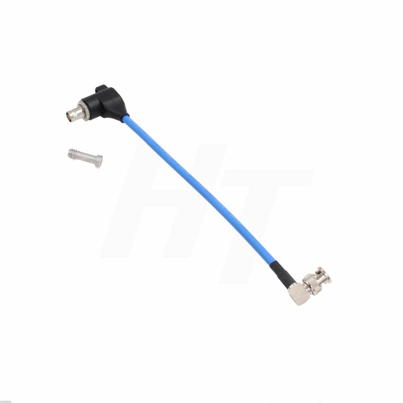 HangTon 12G 3G HD SDI BNC cable Protector surge Protector for RED Komodo Alexa Blackmagic Camera Atomos Monitor (blue-angled)