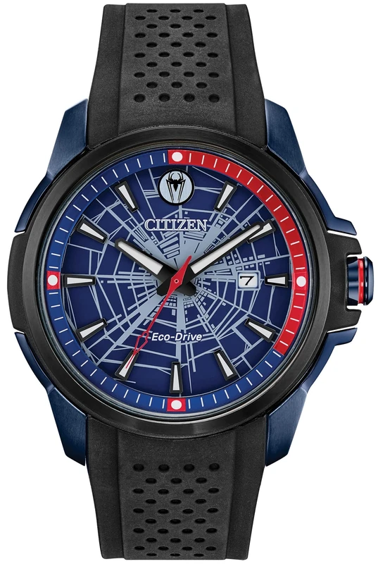 Citizen Eco-Drive Men's Marvel© Spider-Man Blue Dial Watch AW1156-01W