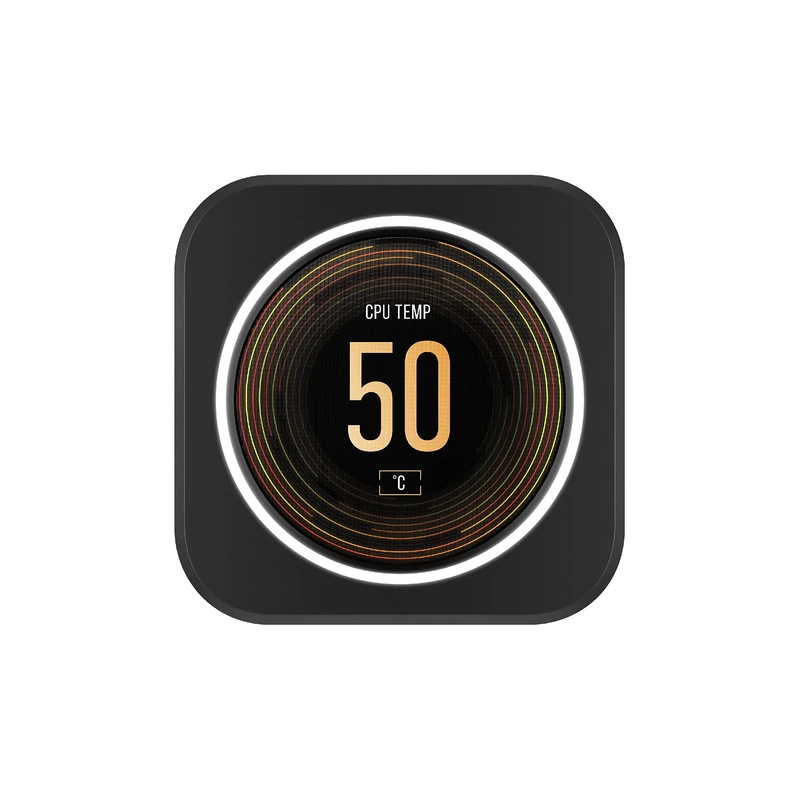 Corsair iCUE ELITE CPU Cooler LCD Display Upgrade Kit (Custom IPS LCD Screen, 24-Bit Colour Depth, 16.7 Million Colours, 24 RGB LED Ring, CORSAIR iCUE Software Compatible) Black