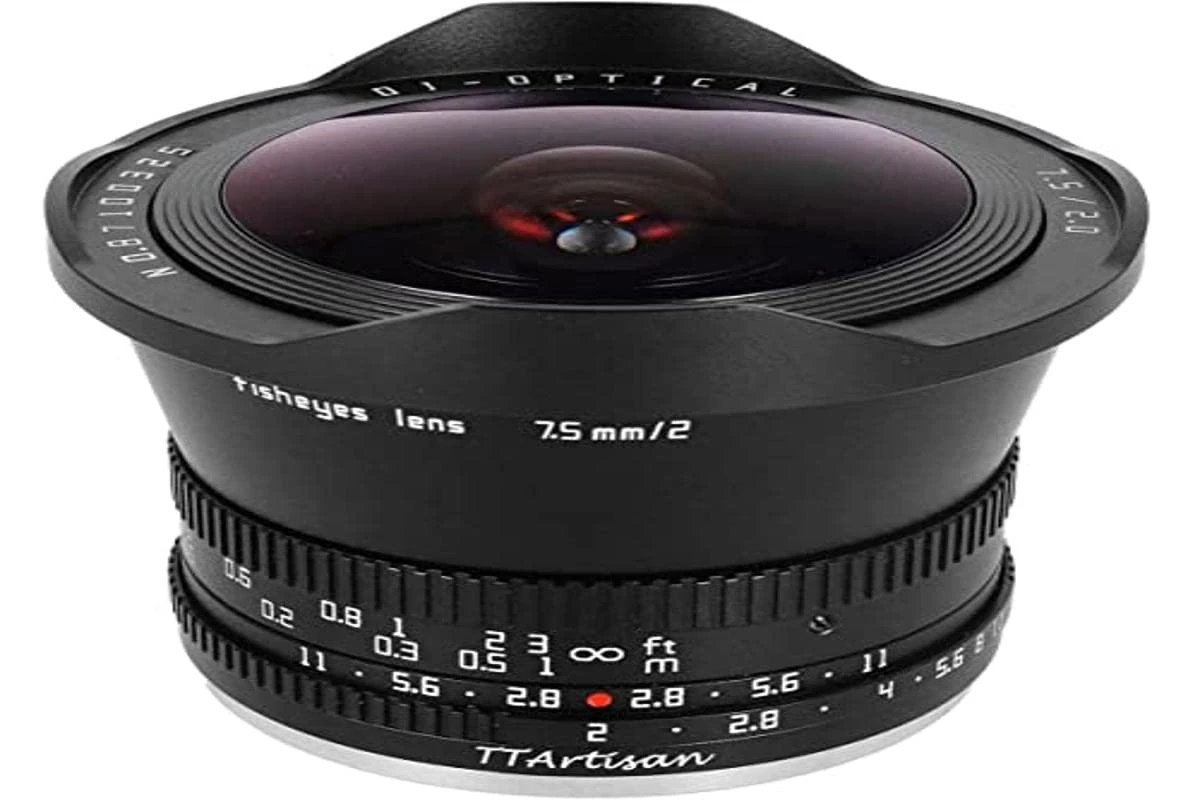 TT Artisan 7.5 mm F2.0 APS-C Fisheye Lens Connection Fuji X Mount Black Ultra Wide Angle Lens with 180 Degree Viewing Angle