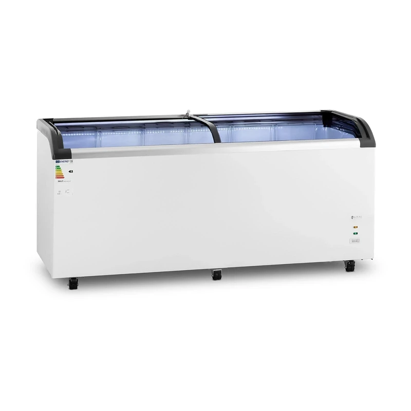 Royal Catering RCFZ-545G Freezer 545 L Glass Doors Fridge Freezer -22 to -15 °C