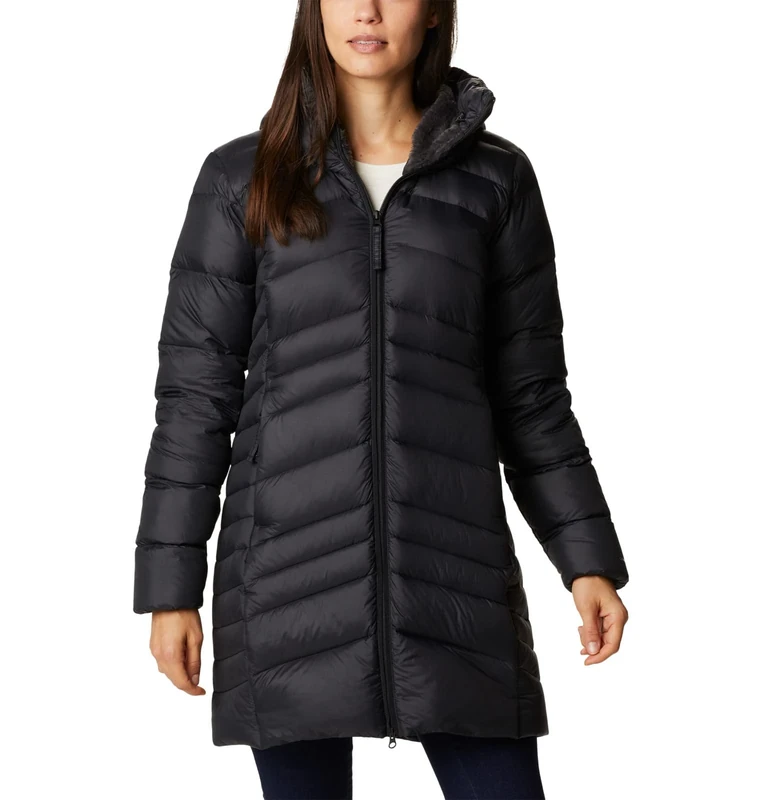 Columbia Women's Autumn Park Down Mid Puffer Jacket, Black, M