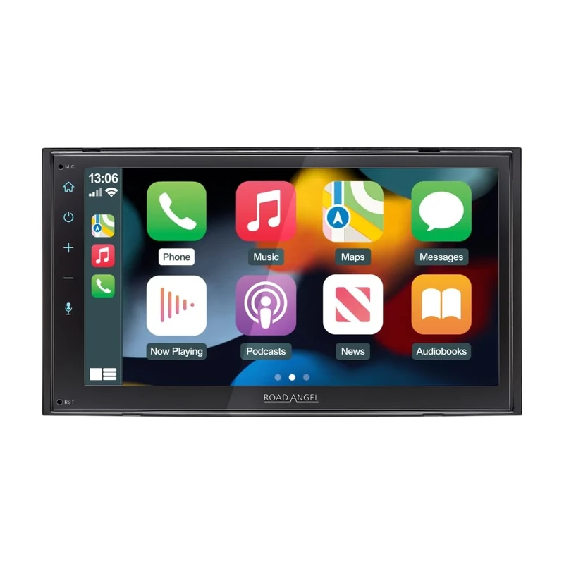 Road Angel RA-X721DAB Car Stereo, With Apple Car Play, Android Auto, 7" Capacitive Touchscreen, Bluetooth, Spotify, DAB+ & WAZE, Sat Nav, Black, 3 year warranty