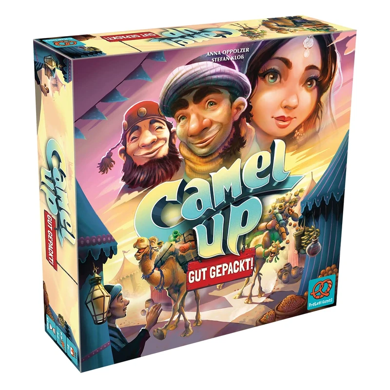 Pretzel Games Camel Up - Well packed, basic game, family game, strategy game, German PRGD0002 Multicoloured, Colourful