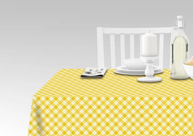 Doge Milano - Tablecloth with digital printing, 100% Made in Italy Non-slip tablecloth for dining room, washable and stain-resistant, Model Maiolica - Rutshuru, cm 240x140