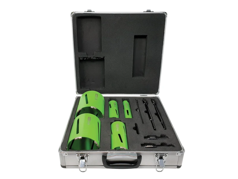 CorePlus Diamond Dry Core Drill Bit Set, 11 Piece