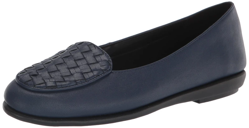 Aerosoles Women's Brielle Ballet Flat, Navy, 7.5 UK